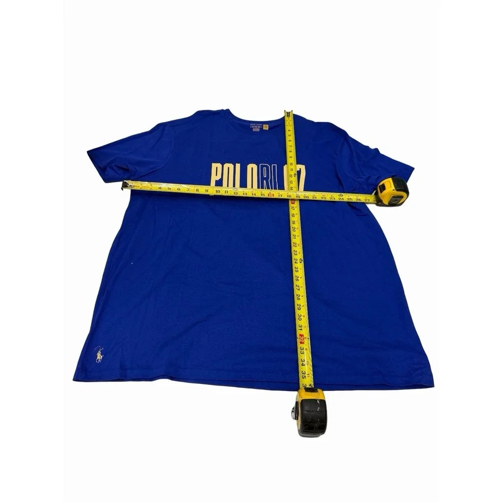 Polo Ralph Lauren M Print Shop Graphic Logo T-Shirt Blue 3XLT NWT